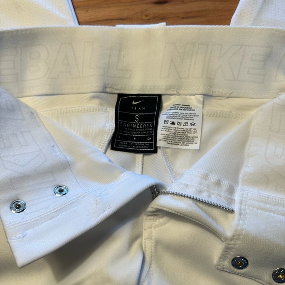 Nike YOUTH SMALL baseball pants - WHITE - Picture 4 of 4